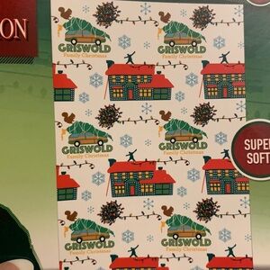 National Lampoons Christmas Vacation Oversized Plush Throw Blanket NEW 50x70”